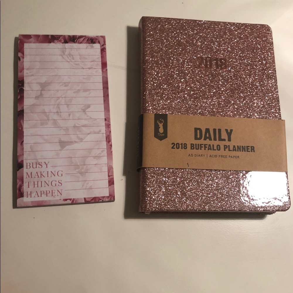 2018 Rose Gold Planner and Note pad